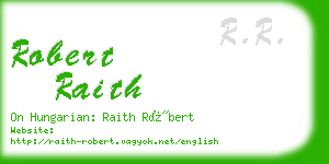 robert raith business card